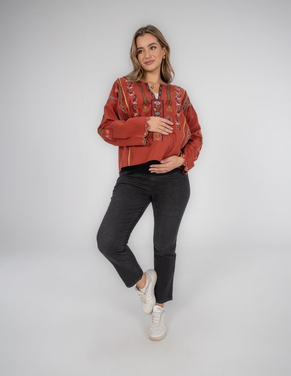 Skinny Maternity Jeans - Black, XL