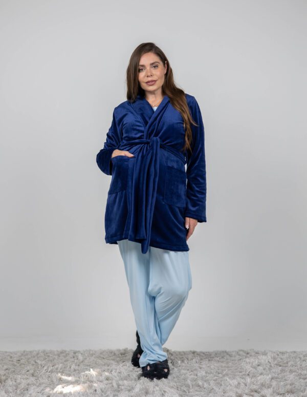 The Seasonal Big Day Robe alone - Blue, S