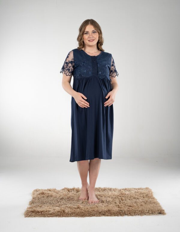 SM204 - Midi Gown - Dark Blue, M