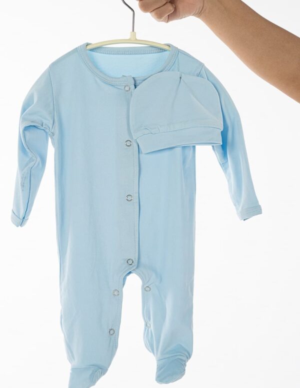 SS206- Onesie pack of two - white and Blue