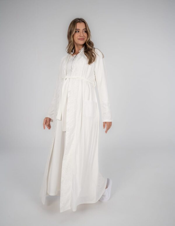 SS204 - Maxi Robe - White, XL