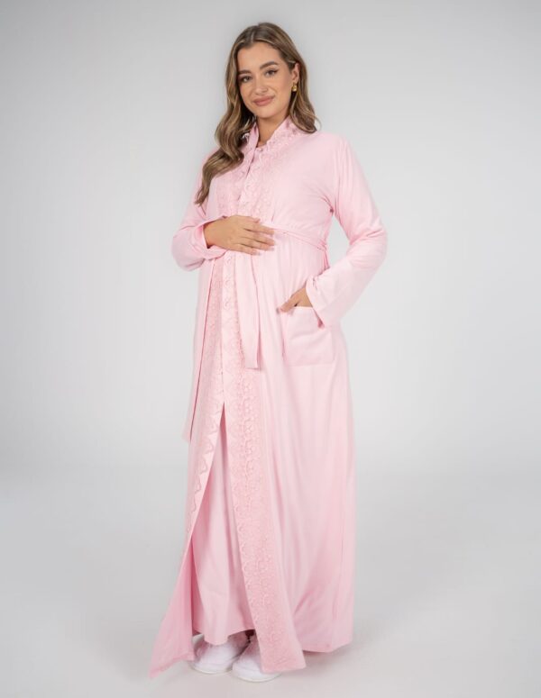 SS204 - روب ماكسي - وردي, L