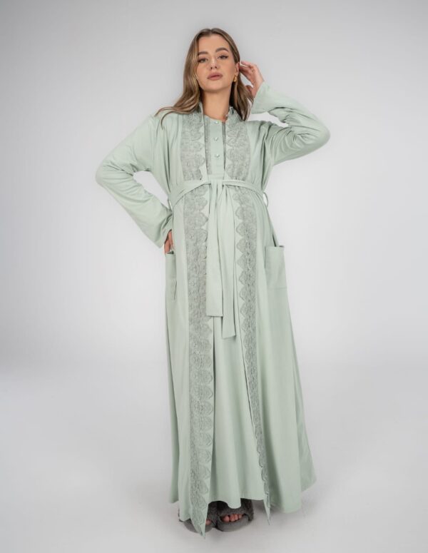 SS204 - Maxi Robe - Green, XXL