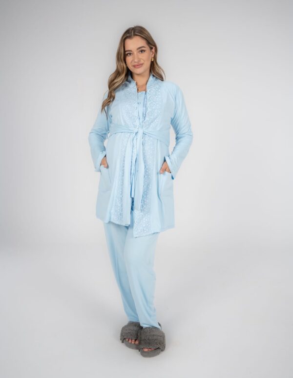 SS204 - Short Robe - XXL, Baby Blue