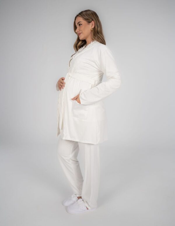 SS204 - Short Robe - L, White