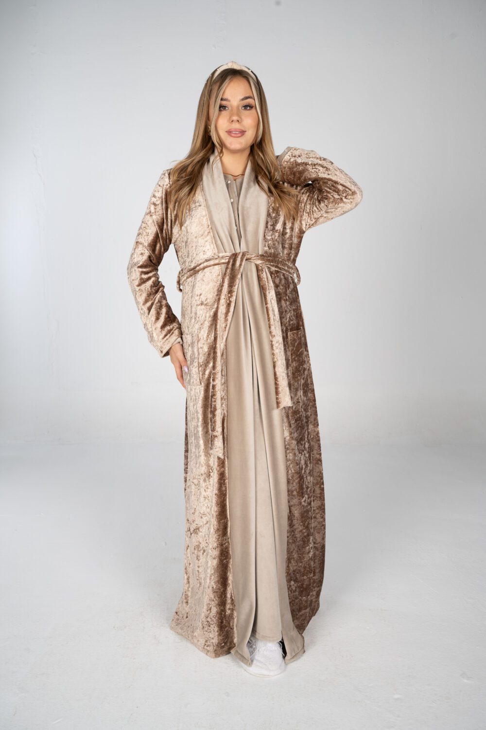 Winter 24 - Pearl Velvet - Maxi Long Robe