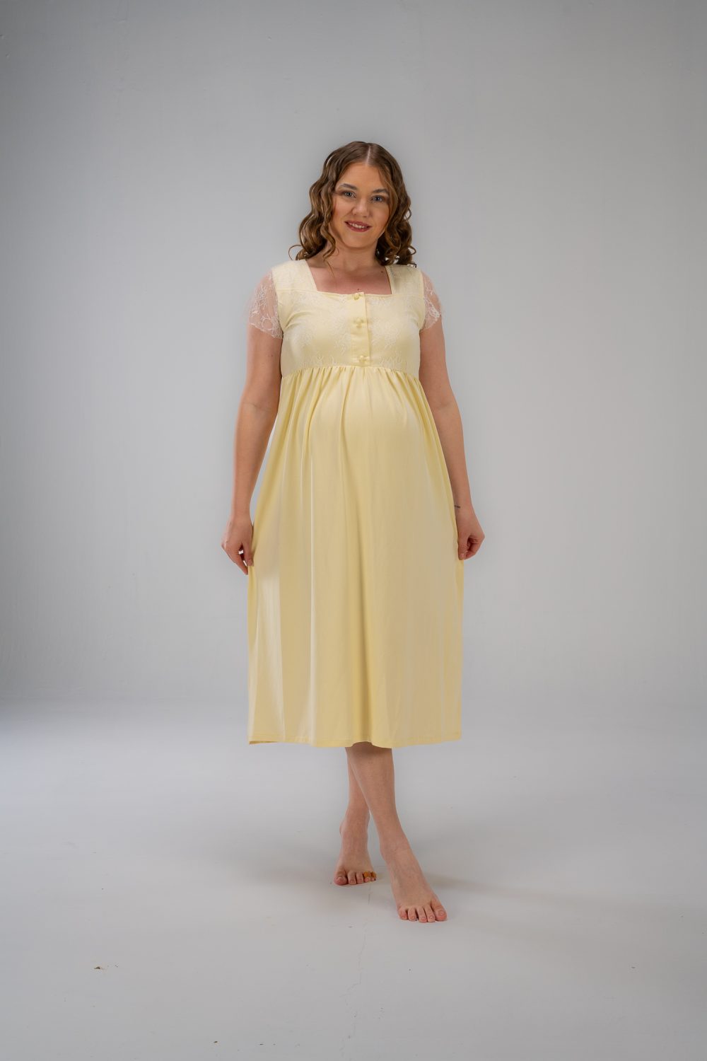 SM205 -Yellow Midi Gown