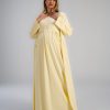 Maternity Summer Long Gown + Robe | Mom To Be