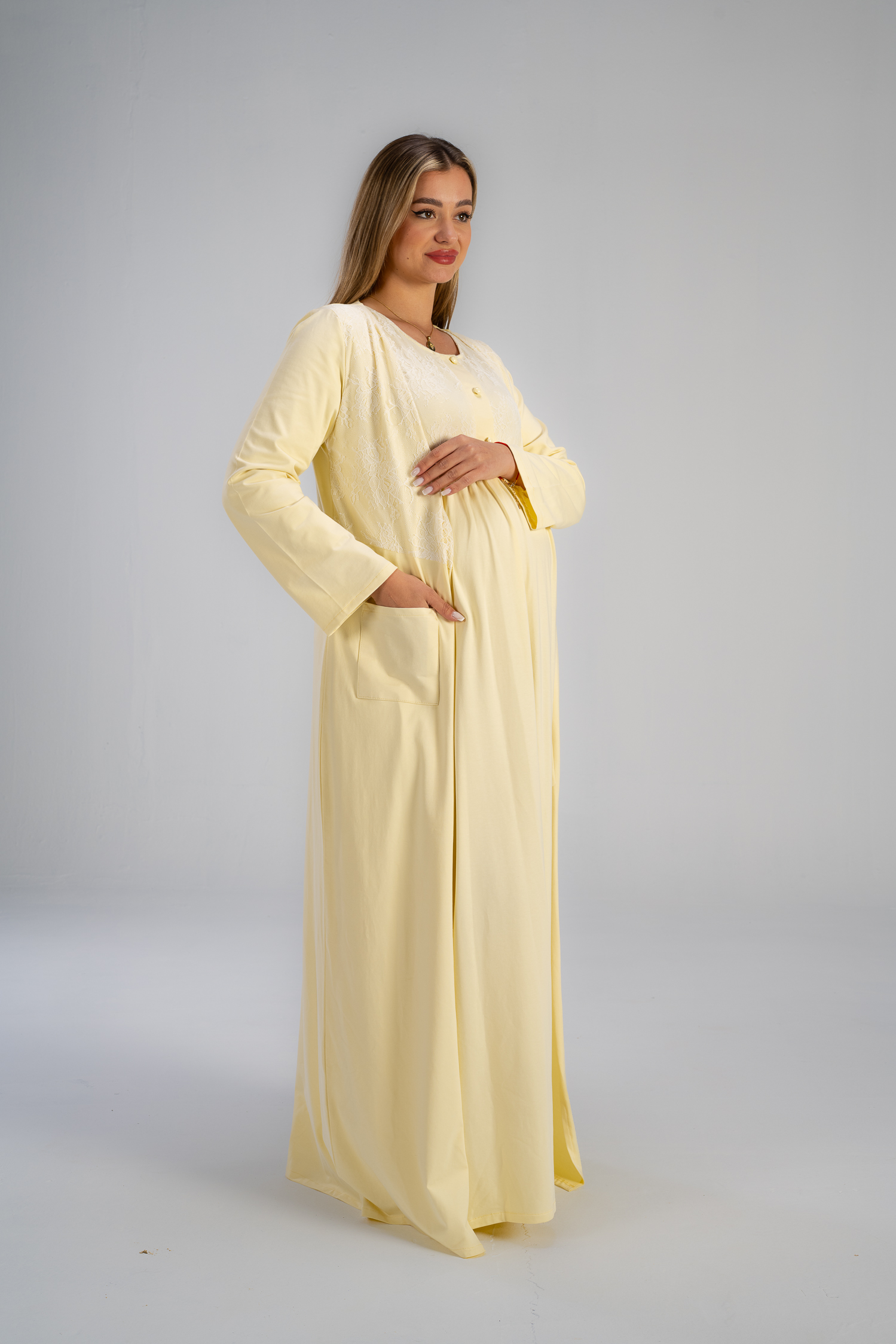 DSC_0237 (1) Maternity Summer Long Gown + Robe | Mom To Be