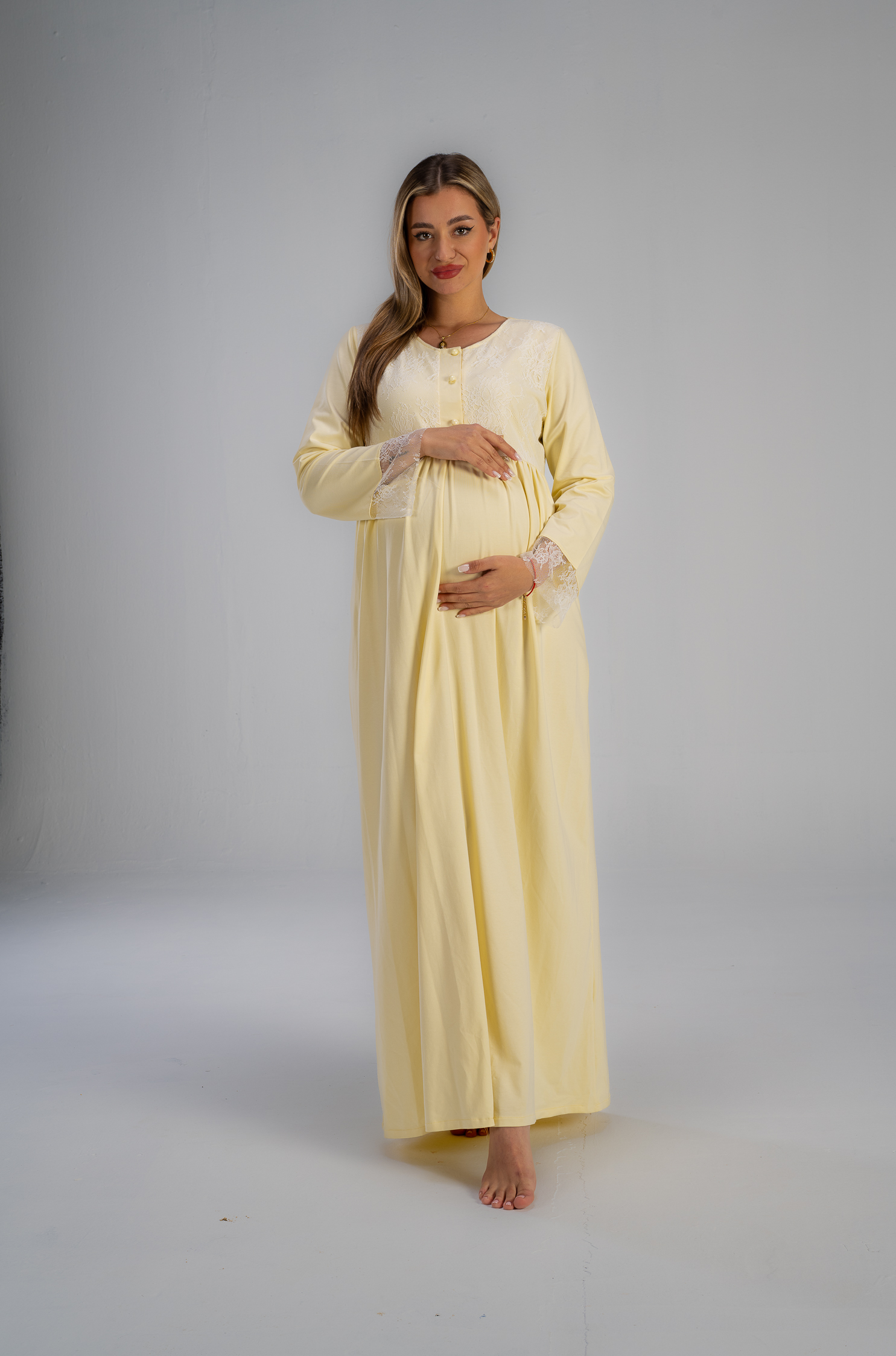 DSC_0247 Maternity Summer Long Gown + Robe | Mom To Be