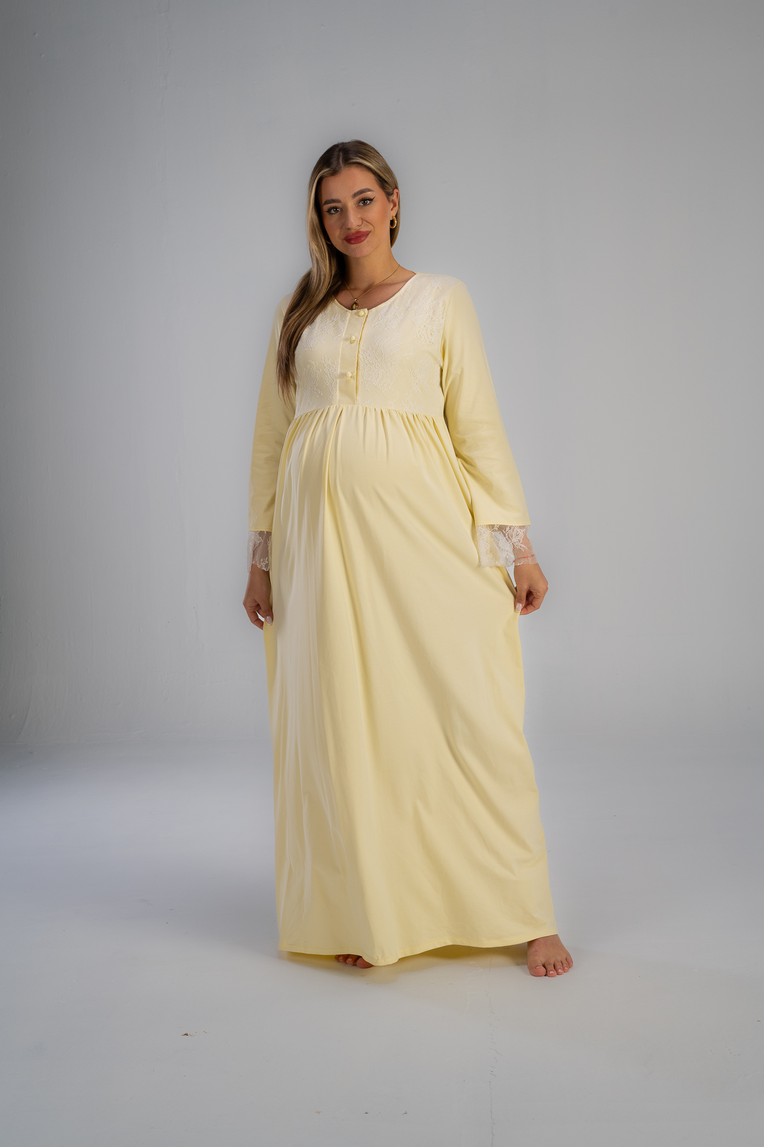 DSC_0248 Maternity Summer Long Gown + Robe | Mom To Be