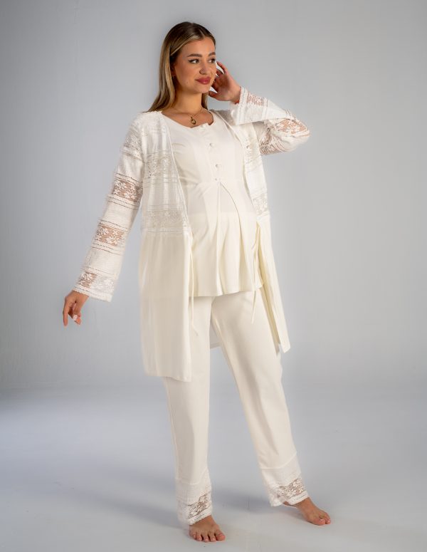 SM205 - White Short Robe