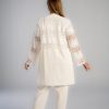 Summer maternity and nursing white pajama set shipping across all Egypt