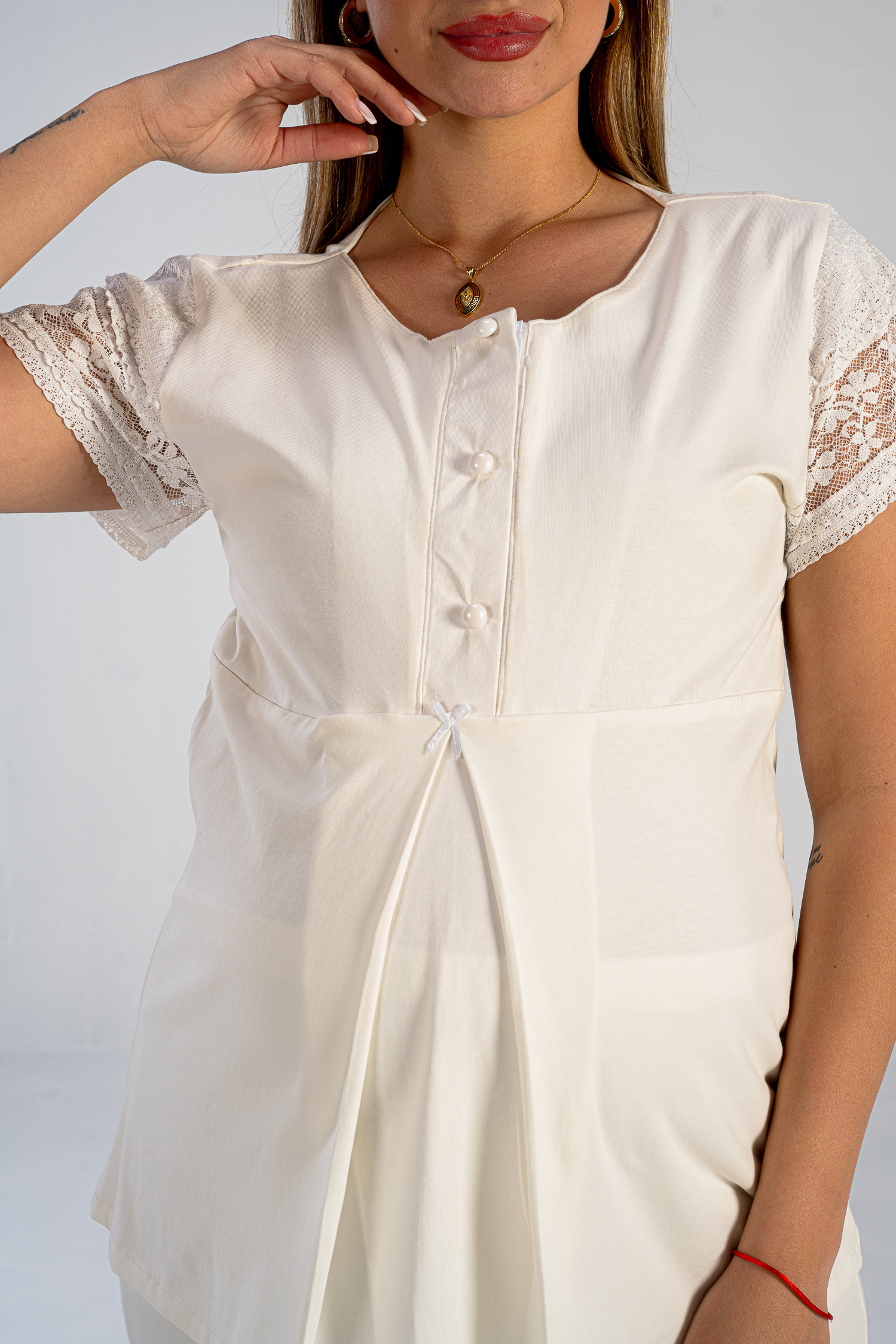 DSC_0376 Summer maternity and nursing white pajama set shipping across all Egypt