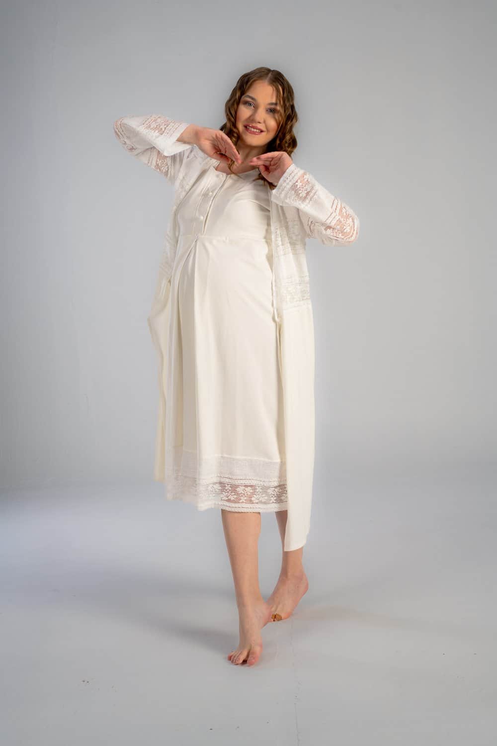 DSC_0402 maternity midi nightwear gown