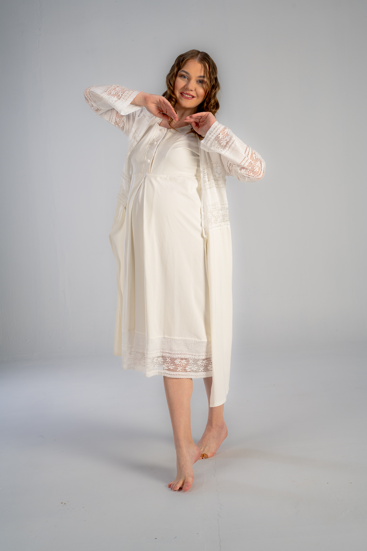DSC_0402 maternity midi nightwear gown
