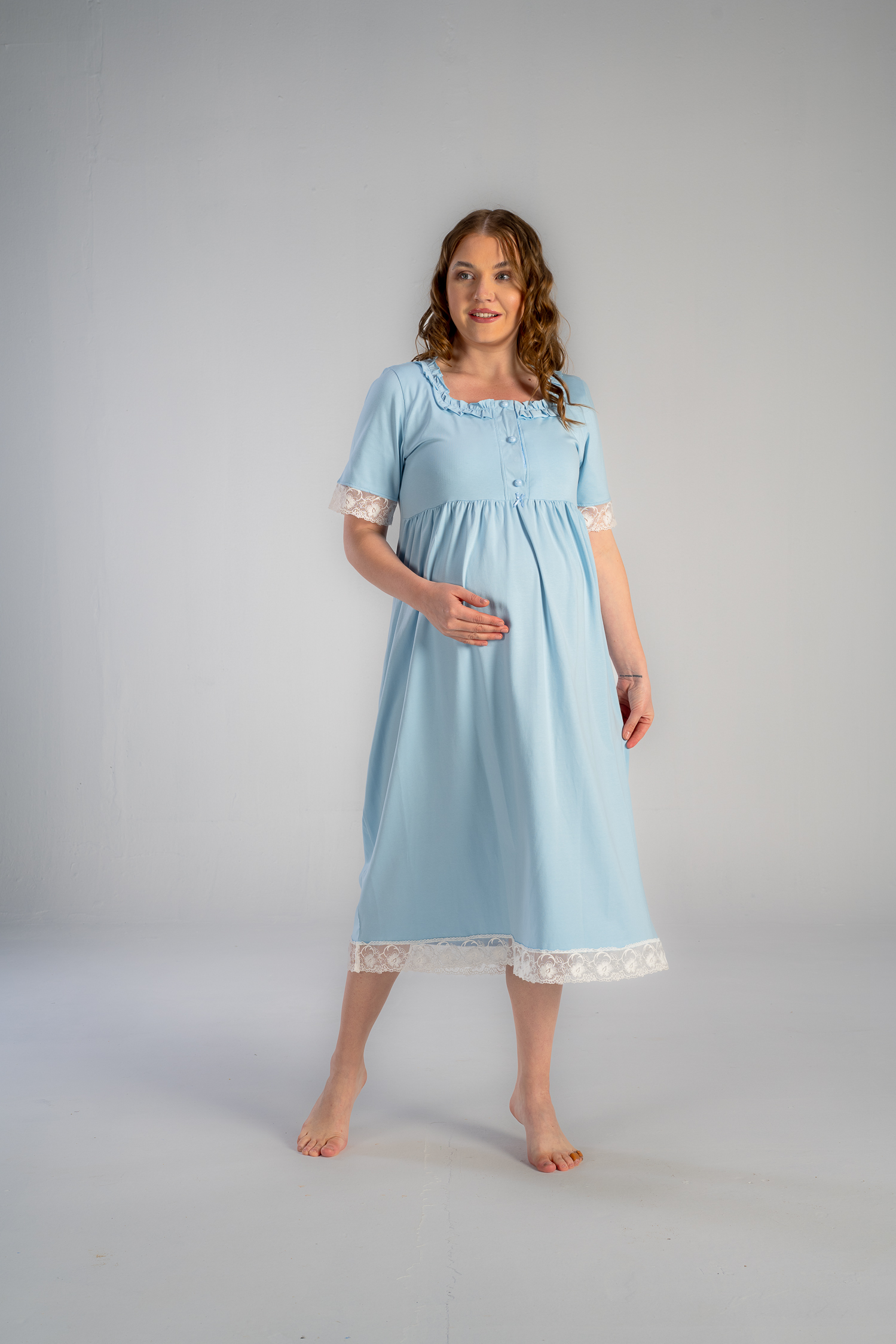 maternity midi nightgown shop now!