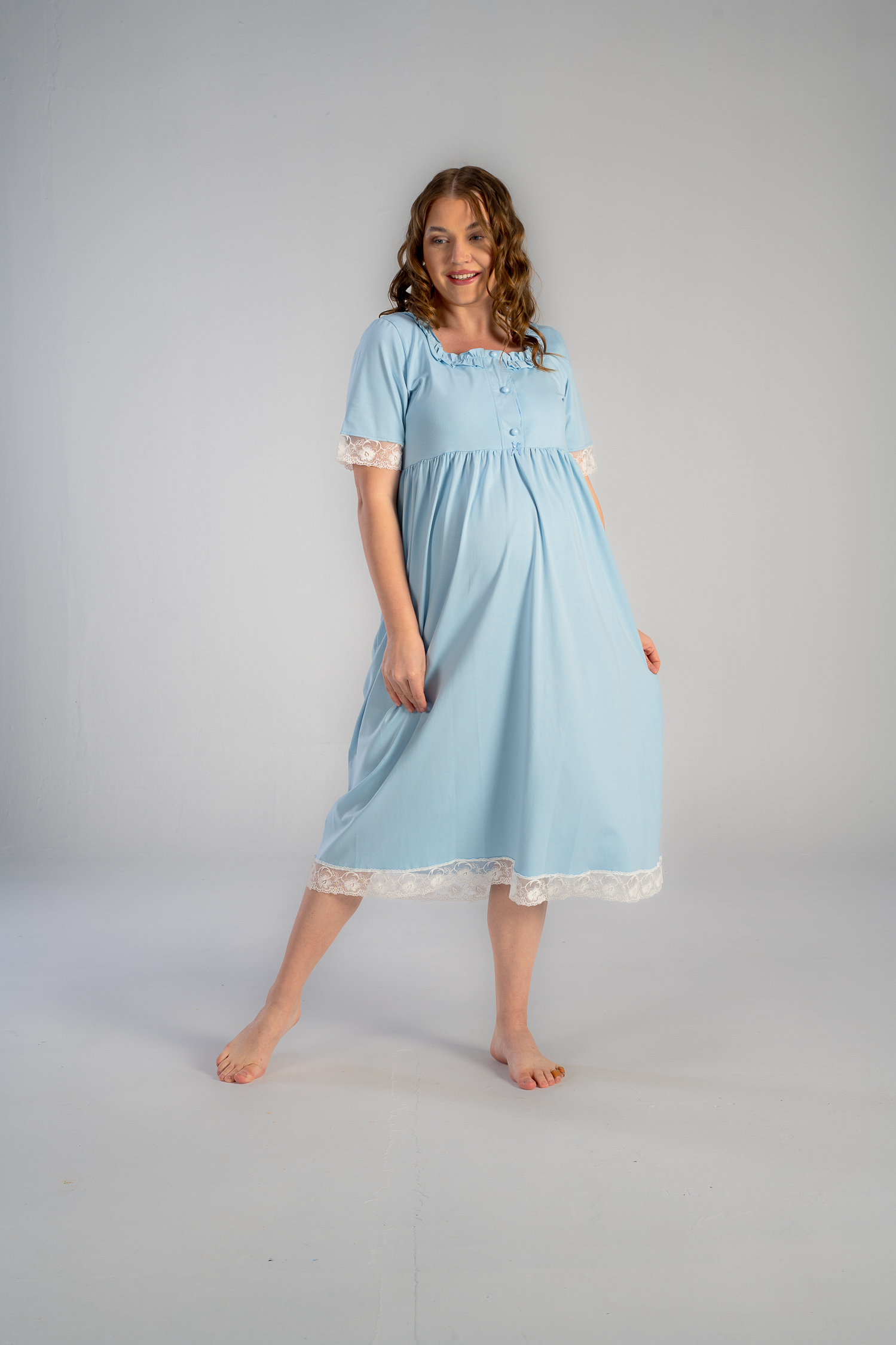 maternity midi nightgown shop now!