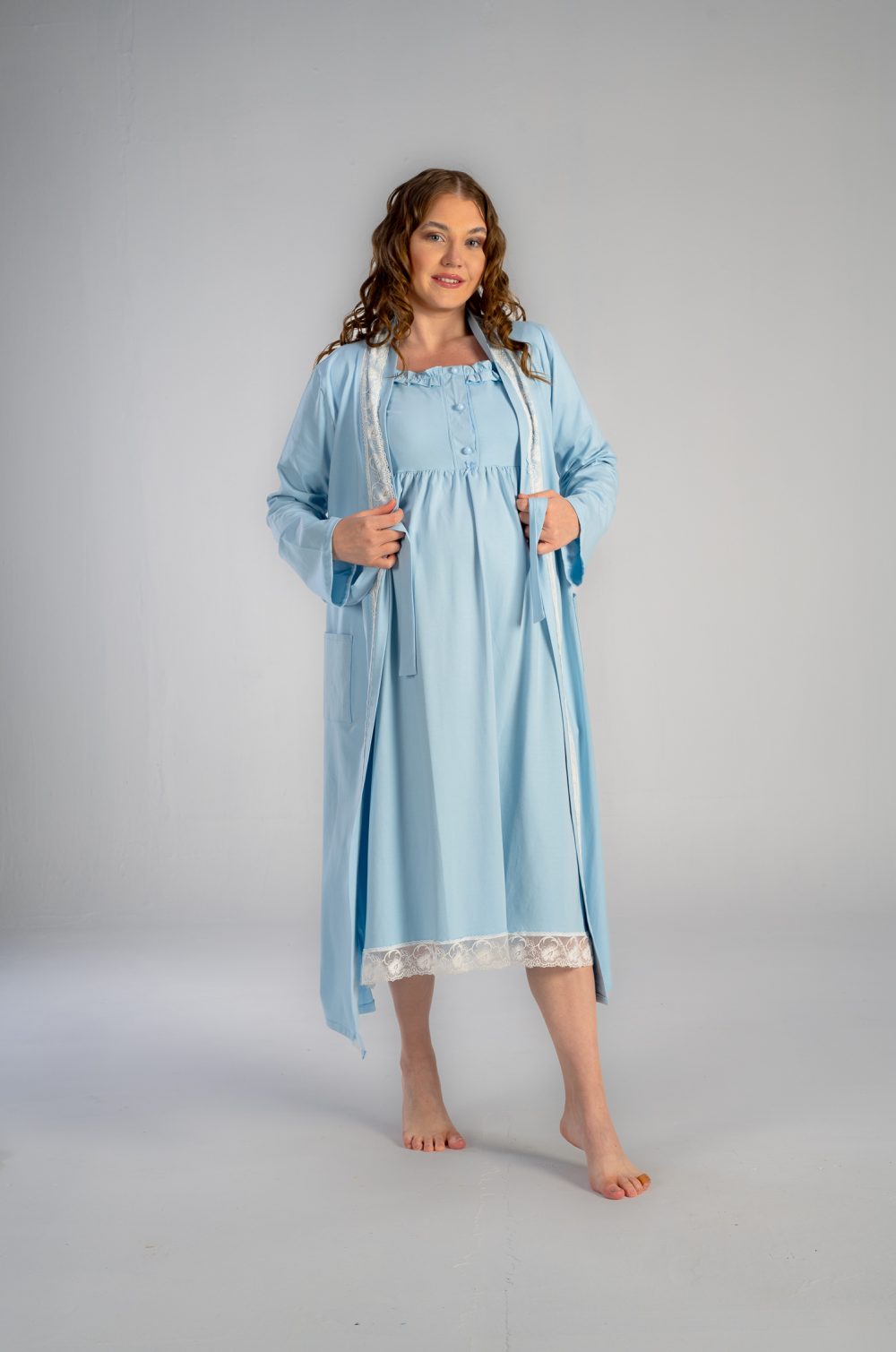 SM205-midi set Midi gown Midi robe