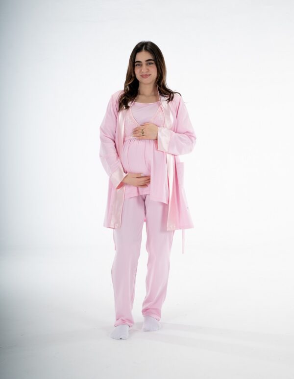SM206-Half Sleeve PJ Set - Pink, S