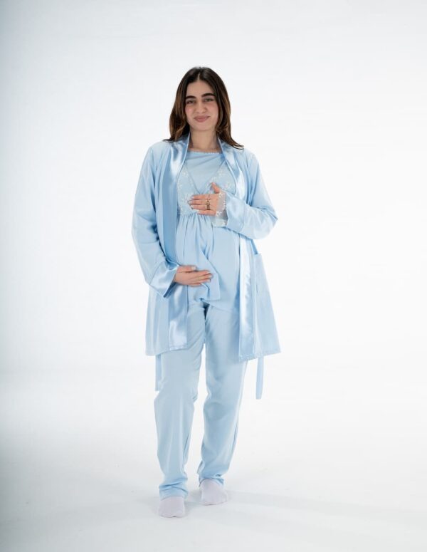SM206-Long Sleeve PJ Set - Blue, S