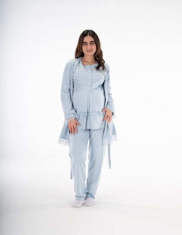 SS206-طقم بيجامة كم طويل