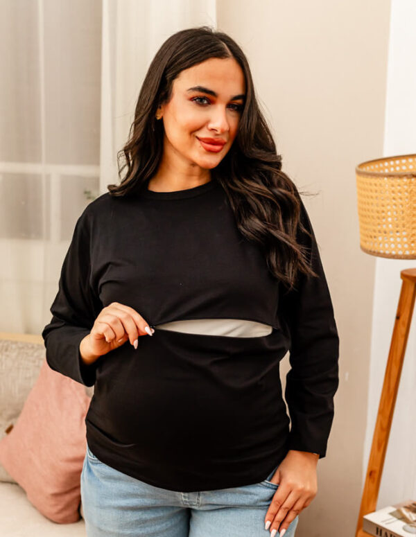 The Easy Tee - Long Sleeve - SM206 - Black, S